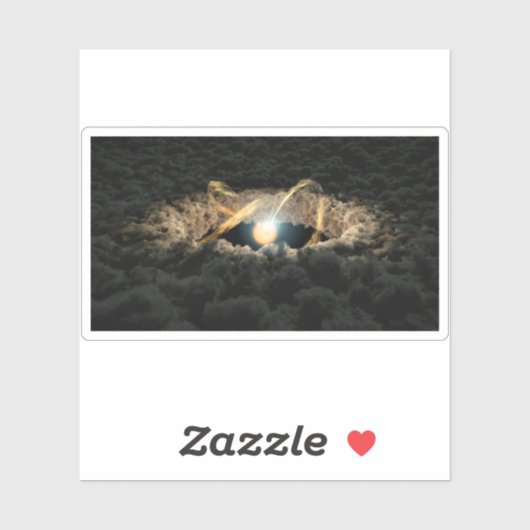 Ein von einer protoplanetären Diskette umgebener S Aufkleber (Blatt)