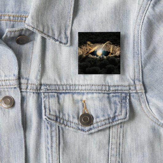 Ein von einer protoplanetären Diskette umgebener S Button (Beispiel)