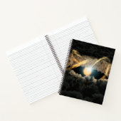 Ein von einer protoplanetären Diskette umgebener S Notizblock (Innenseite)