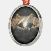 Ein von einer protoplanetären Diskette umgebener S Ornament Aus Metall (Links)