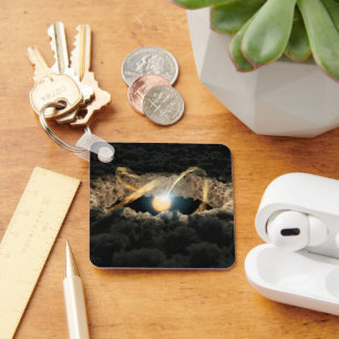 Ein von einer protoplanetären Diskette umgebener S Schlüsselanhänger