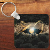 Ein von einer protoplanetären Diskette umgebener S Schlüsselanhänger (Vorderseite)