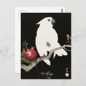 Ein von Ohara Koson gezeichnet Holzschnitt Postkarte (Vorne/Hinten)