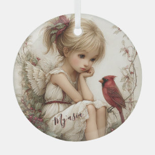 Ein von Stechpalmen berührter Moment der Magie Ornament Aus Glas