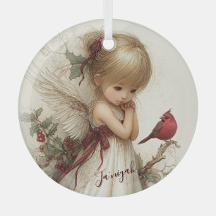 Ein von Stechpalmen berührter Moment der Magie Ornament Aus Glas