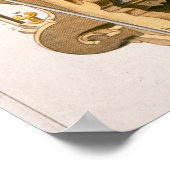 Ein von Tycho Brahe (1546-1601) entworfenes Orerie Poster (Ecke)