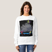 Ein von Zombies gejagter Mann Sweatshirt (Vorne ganz)