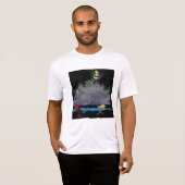 Ein von Zombies gejagter Mann T-Shirt (Vorne ganz)