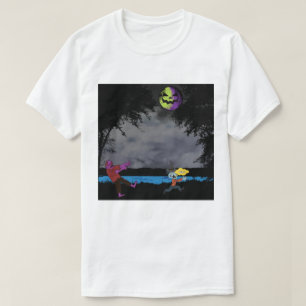 Ein von Zombies gejagter Mann T-Shirt