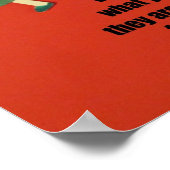 Ein Vorbild für Kinder sein Poster (Ecke)