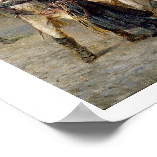 Ein Vorfall im Inselkrieg - Napoleon tritt ein Poster (Ecke)