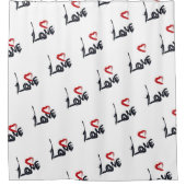 Ein Vorhang für Liebe-Herzdusche (Vorderseite)