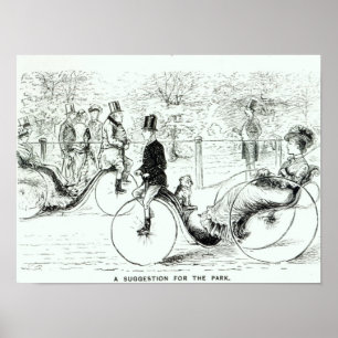 Ein Vorschlag für den Park', 1879 Poster