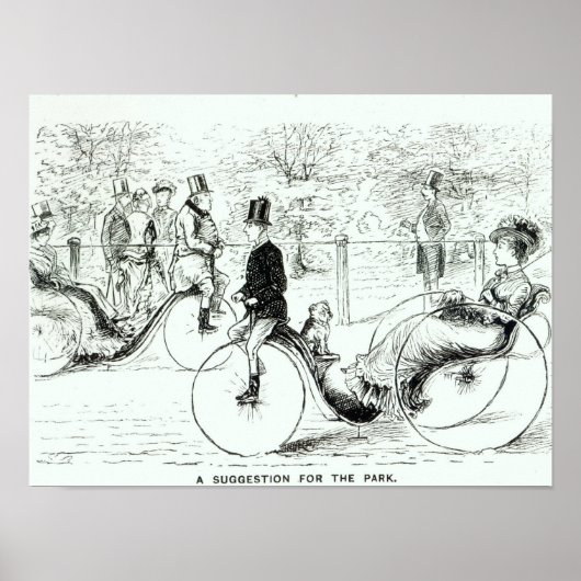 Ein Vorschlag für den Park', 1879 Poster (Vorne)
