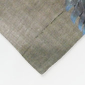 Ein Vorwerks Huhn-Paare, Hahn-und Henne-Essen Fleecedecke (Ecke)