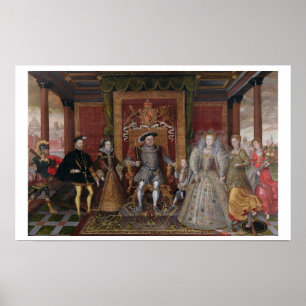 Ein Vorwurf der Tudor-Erbfolge: Die Familie der Poster