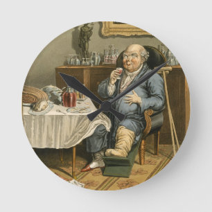 Ein vorzüglicher Geschmack, mit einem vergrößer Runde Wanduhr