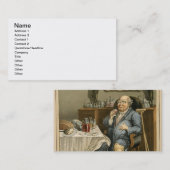 Ein vorzüglicher Geschmack, mit einem vergrößerten Visitenkarte (Vorne/Hinten)