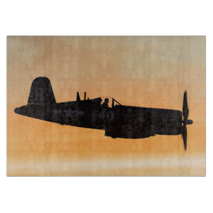 Ein Vought F4U Corsair-Kampfjet Schneidebrett