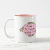 Ein VoVo macht Alltagssonders Zweifarbige Tasse (Links)