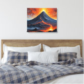 ein Vulkan mit Lava aus dem Berg Leinwanddruck (Insitu (Schlafzimmer))