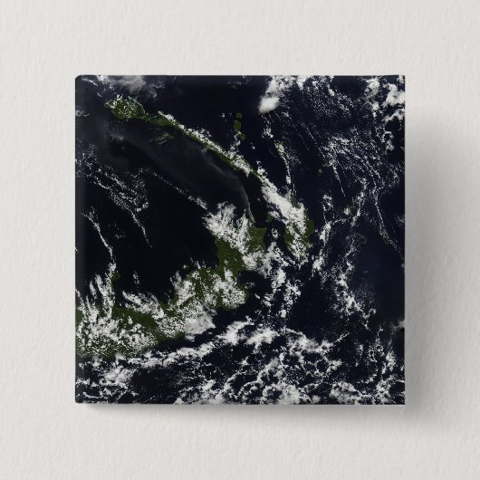 Ein vulkanischer Abfluss aus der Rabaul-Caldera Button (Vorderseite)