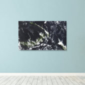 Ein vulkanischer Abfluss aus der Rabaul-Caldera Leinwanddruck (Insitu (Holzboden))