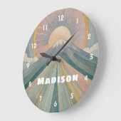 Ein vulkanischer Serenade Personalisiert Große Wanduhr (Winkel)