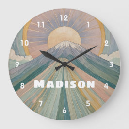 Ein vulkanischer Serenade Personalisiert Große Wanduhr