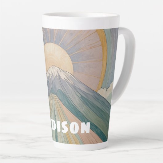 Ein vulkanischer Serenade Personalisiert Milchtasse (Rechte Ecke)