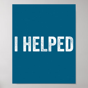 Ein wachsender kleiner Mensch half beim Matching Poster