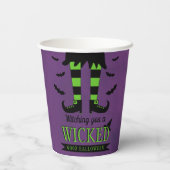 Ein wackeliges gutes Halloween Pappbecher (Rückseite)