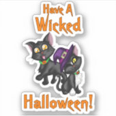 Ein wackeliges Halloween Aufkleber (Vorderseite)