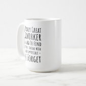 ein wahrer, großartiger Mitarbeiter Kaffeetasse (Vorderseite Links)