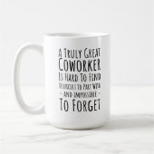 ein wahrer, großartiger Mitarbeiter Kaffeetasse (Links)