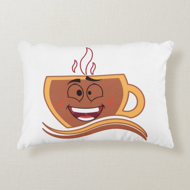 Ein wahrer Kaffeetrinker  Dekokissen (Vorderseite)