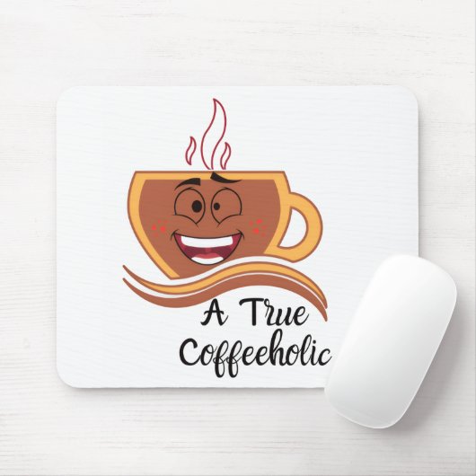 Ein wahrer Kaffeetrinker Mousepad (Mit Mouse)