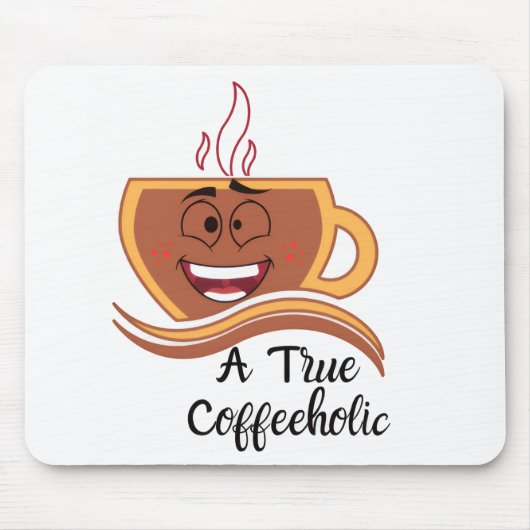 Ein wahrer Kaffeetrinker  Mousepad (Vorne)