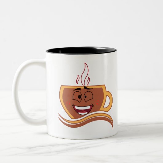 Ein wahrer Kaffeetrinker  Zweifarbige Tasse (Links)