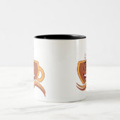 Ein wahrer Kaffeetrinker  Zweifarbige Tasse (Mittel)