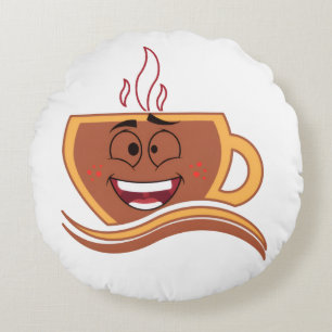 Ein wahrer Kaffeeverrückter Rundes Kissen