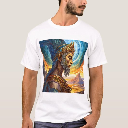 ein wahrer Krieger sein König sein majestätisch T-Shirt (Vorderseite)