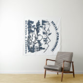 Ein wahres Paradies für Jagen und Fischen Wandteppich (Beispiel (Horizontal))