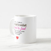 Ein wahrhaft großer Rezeptionist - Personalisierte Kaffeetasse (Vorderseite Links)