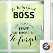 Ein wahrhaft großes Boss-Geschenkschild Fensteraufkleber (Zuhause)