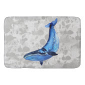 Ein Wal auf Grunge Papier Textur mit grauen Splash Badematte (Vorderseite)