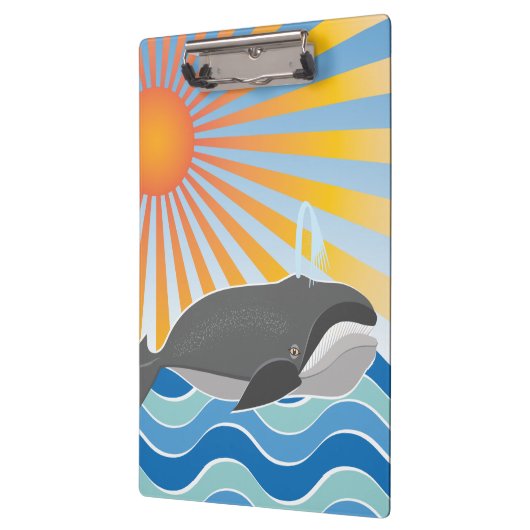 Ein Wal einer guten Zeit Klemmbrett (Links)