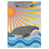 Ein Wal einer guten Zeit Klemmbrett (Vorderseite)