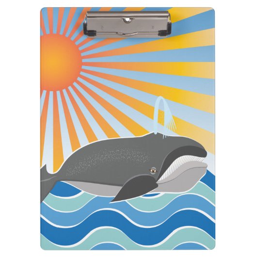 Ein Wal einer guten Zeit Klemmbrett (Vorderseite)