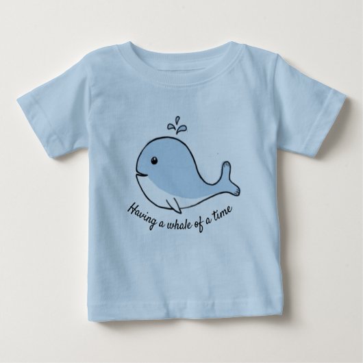 Ein Wal in Time Blue Baby T-shirt (Vorderseite)